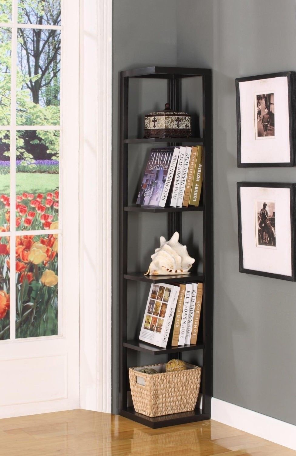 Top 10 Corner Shelves For Living Room, Corner Bookcase Wall Unit Design