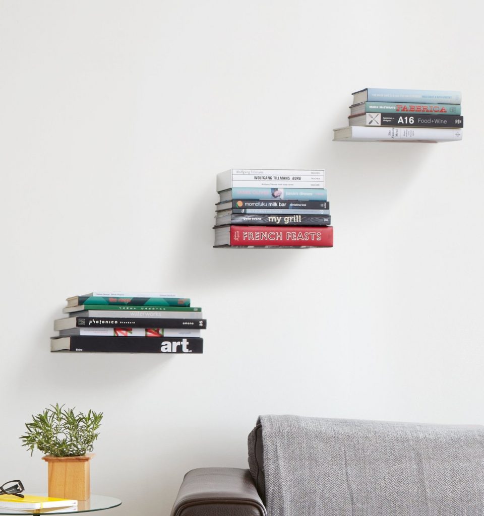 set of 3 invisible bookshelves
