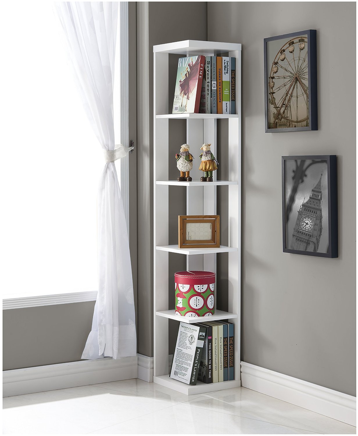 Corner Bookshelf And Bookcase Review, Triangular Corner Bookcase