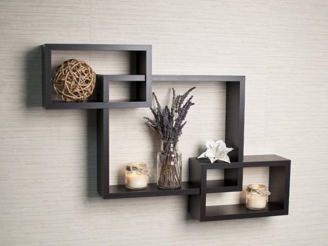 small square shelves for wall