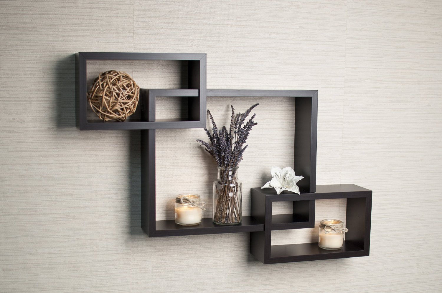 shelves wall shelf square espresso intersecting boxes