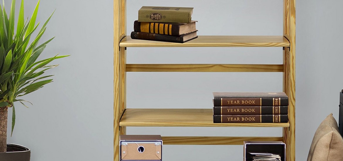 Folding Bookcases And Bookshelves, Collapsible Wooden Bookcase